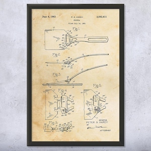 Spatula Patent Wall Art | Poster, Canvas or Framed | Culinary Gifts, Kitchen Decor, Chef Gift, Restaurant Decor, Cooking Gift, Cafe Art