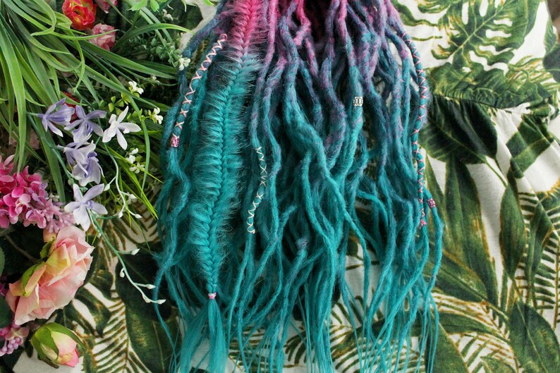 DE Synthetic Dreadlocks Extension mermaid DREADS Etsy