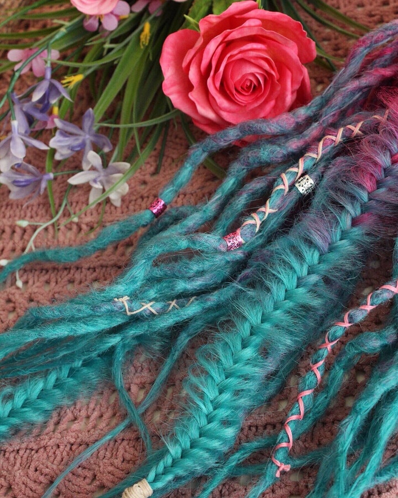 DE Synthetic Dreadlocks Extension mermaid DREADS Etsy