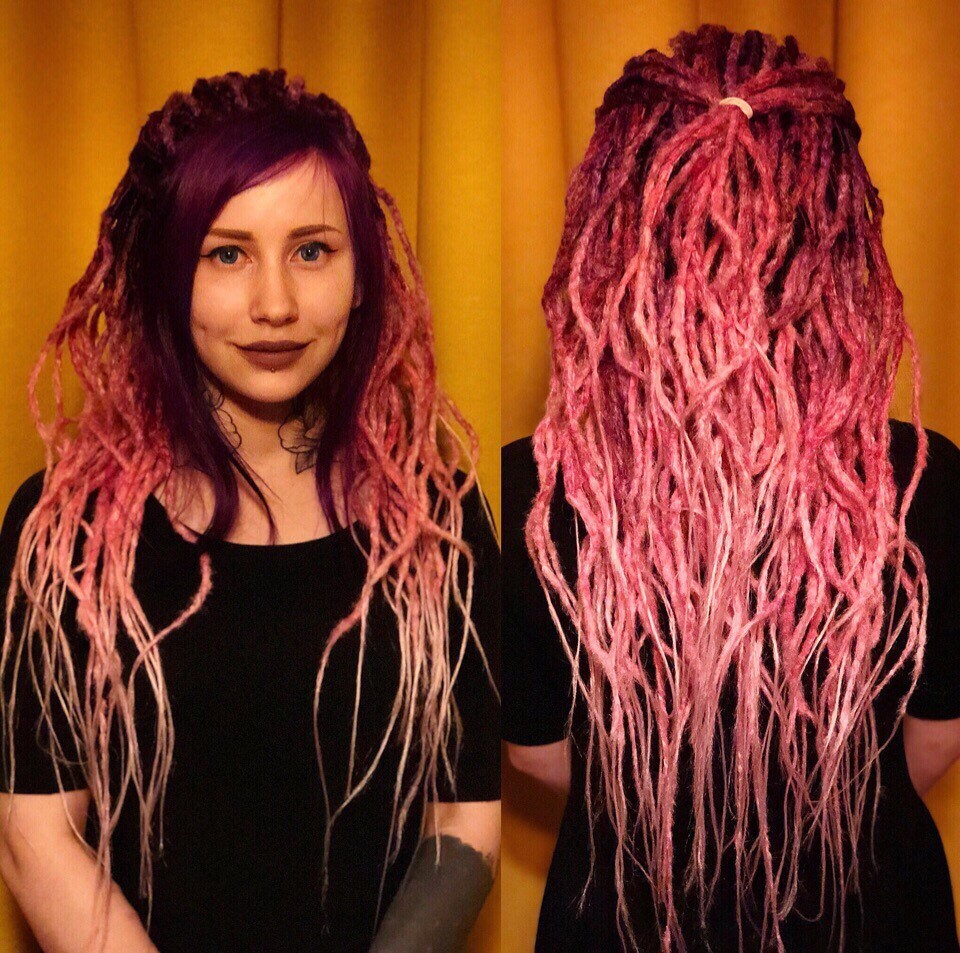 DE Synthetic Dreadlocks Dreads Extension Fluffy Pinky Etsy