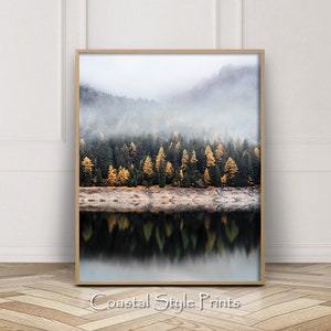 Wilderness Photography, Fall Printable Autumn Decor, Wilderness Print, Autumn Print, Scandinavian Print, Fall Decor, Digital Download 335