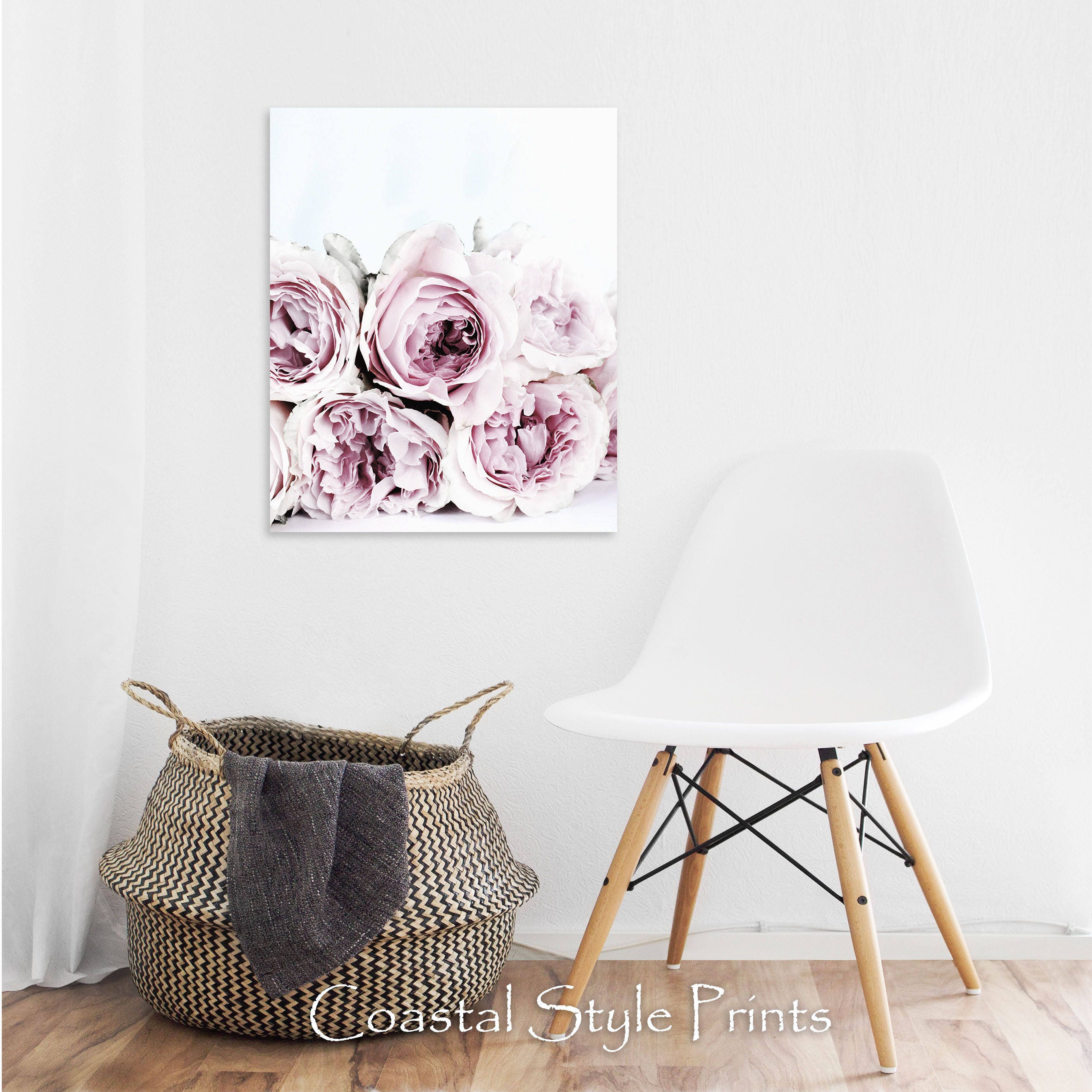 Peony Wall Art Pale Pink Peony Print Flower Print Peony | Etsy