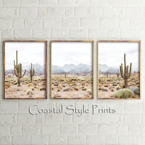 Desert Print Set, Sonoran Desert Poster Printable Desert Wall Art Desert Wall Decor Desert Print Large Wall Art Fine Art Photography Prints