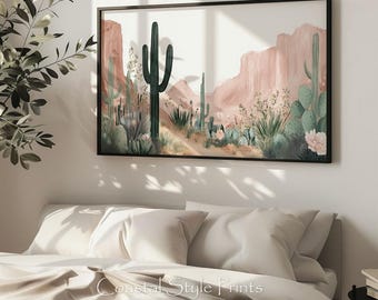 US Desert Art, Desert Decor, Desert Photography, Saguaro Cactus Wall Art, Southwestern Decor, Landscape Prints, Desert Cactus Print #573
