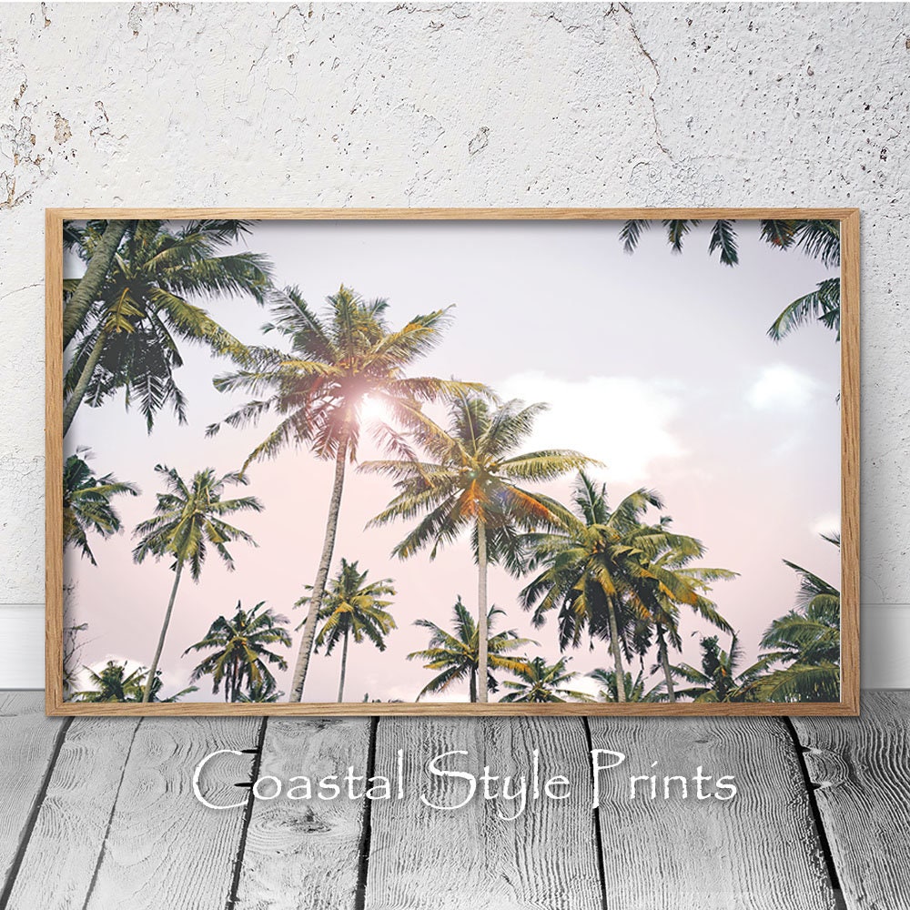 California Dreaming Wall Art Palm Trees Print Tropical Etsy