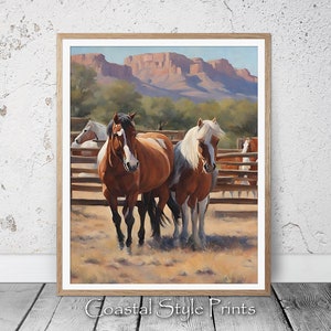 Farmhouse Wall Art, Horse Print, Dorm Decor, Girly Wall Art, Farmhouse Decor, Dorm Room Decor, Ranch Wall Art, Printable Art 423