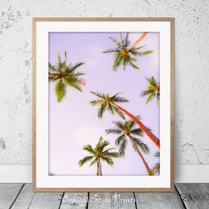 Tropikalna Palma Wydruk #2, Tropikalna Sztuka Ścienna, Wydruk Palm, Wydruk Palm, Sztuka Nadbrzeżna Plakat Tropikalny Palmy Fotografia Sztuka Tropikalna