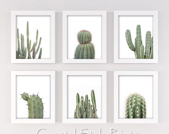 Cactus Art Set, Set Of 6 Succulents, Cactus Wall Art, Cactus Print,Modern Wall Decor,Botanical Print Set,Modern Minimal Art, Australia