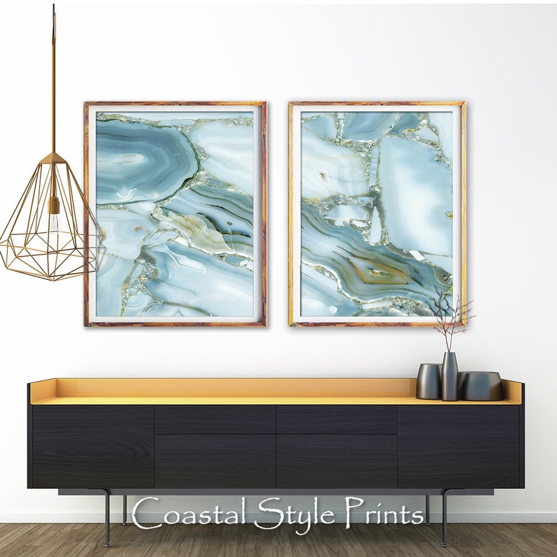 Amazing Agate Set of 2 Printables Abstract Printagate Wall - Etsy