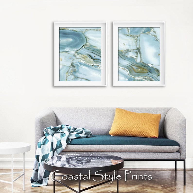Amazing Agate Set of 2 Printables Abstract Printagate Wall - Etsy