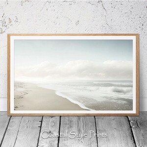 Impression côtière neutre, décoration de plage, art mural côtier, impression de plage, impression de vagues de l'océan, affiche de plage, photographie côtière imprimable #453