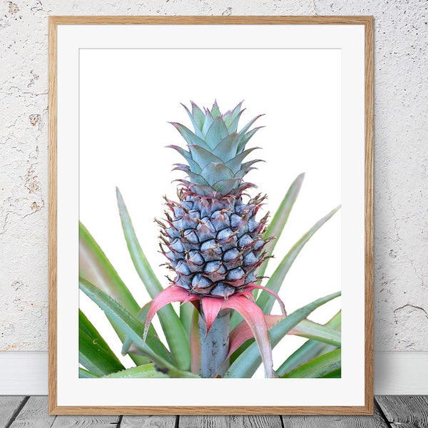 Pastel Wall Art, Pineapple Print, Miniature Pineapple Print, Pineapple Wall Art, Tropical Print, Prints Wall Art, Gifts For Her