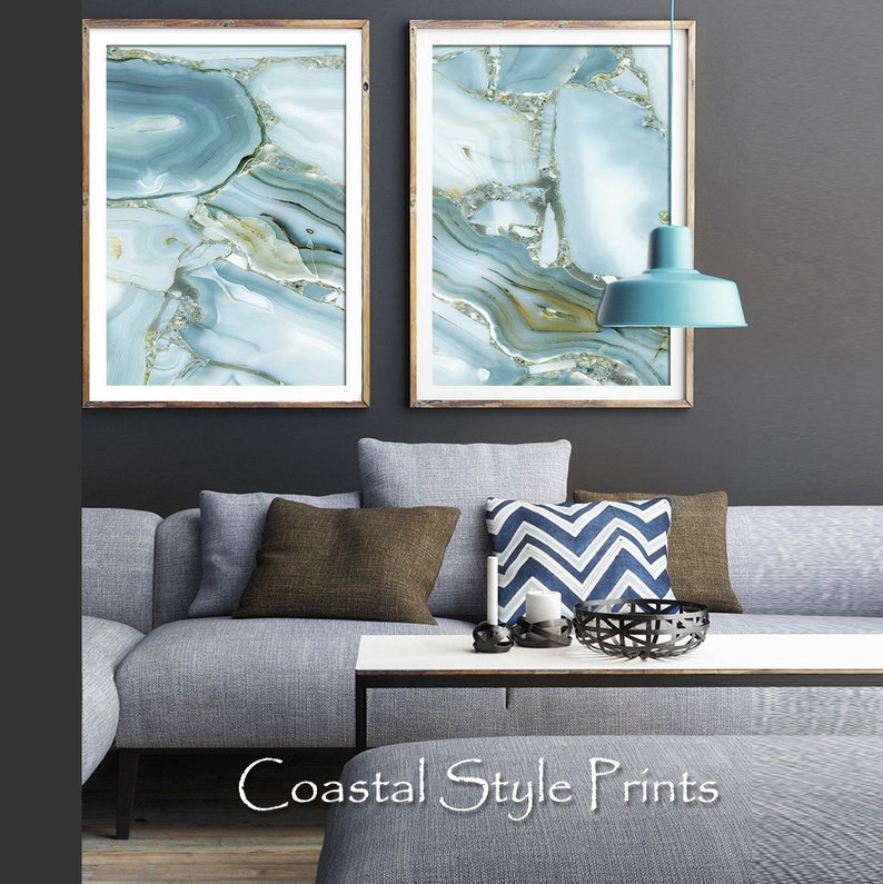 Amazing Agate Set of 2 Printables Abstract Printagate Wall - Etsy
