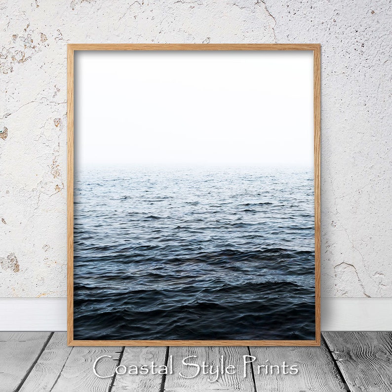 Ocean Print Wall Decor Printable Poster Art Waves Photography Beach Prints Modern Minimal Australia