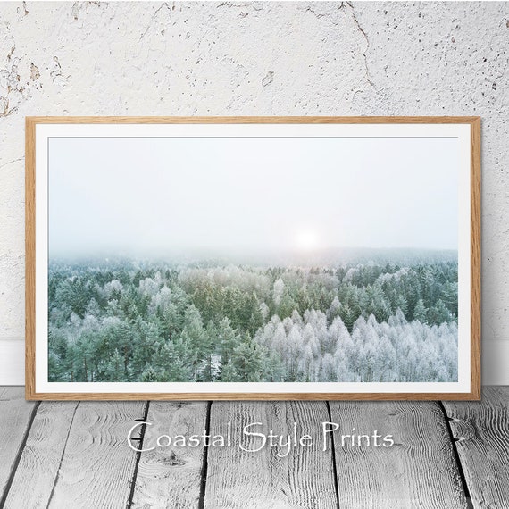 Wilderness Photography, Misty Forest Print, Country Decor,Landscape Wall Art,Extra Large Print,Large Poster,Printable Winter Forest Art