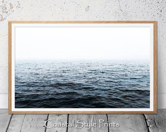 Ocean Waves Print, Blue Sea Print, Ocean Photography, Ocean Art Print, Landscape Wall Art, Ocean Wall Decor, Printable Poster Blue Australia