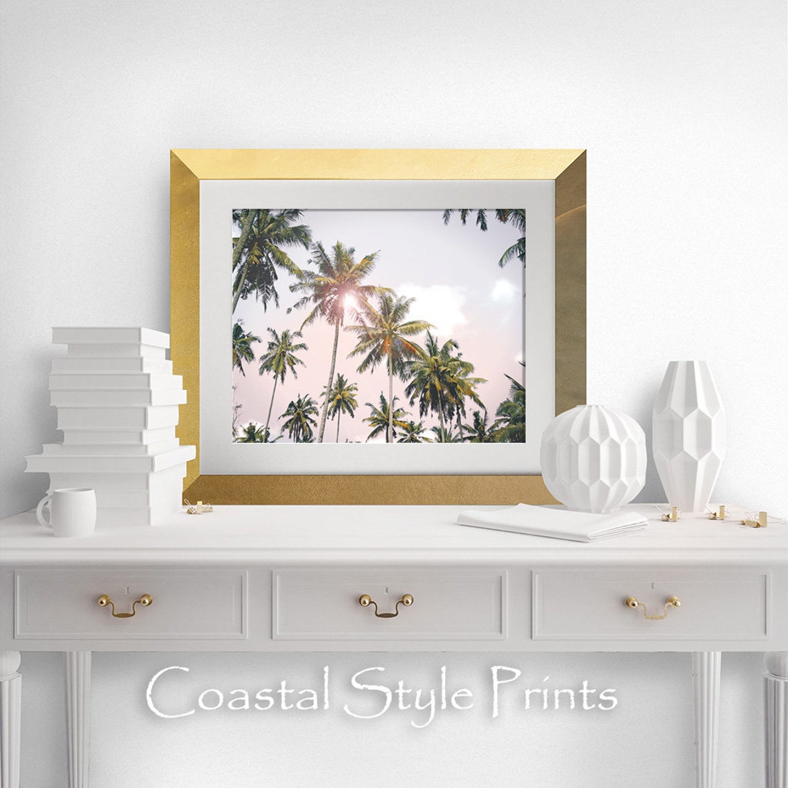 California Dreaming Wall Art Palm Trees Print Tropical Etsy