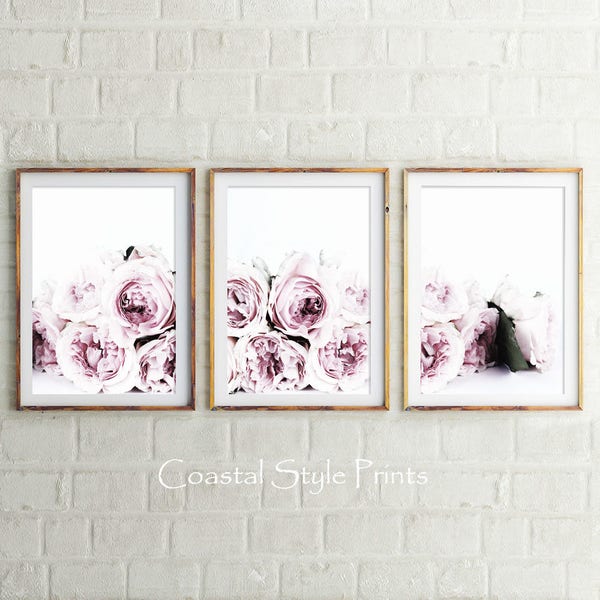 Pale Pink Wall Art Etsy