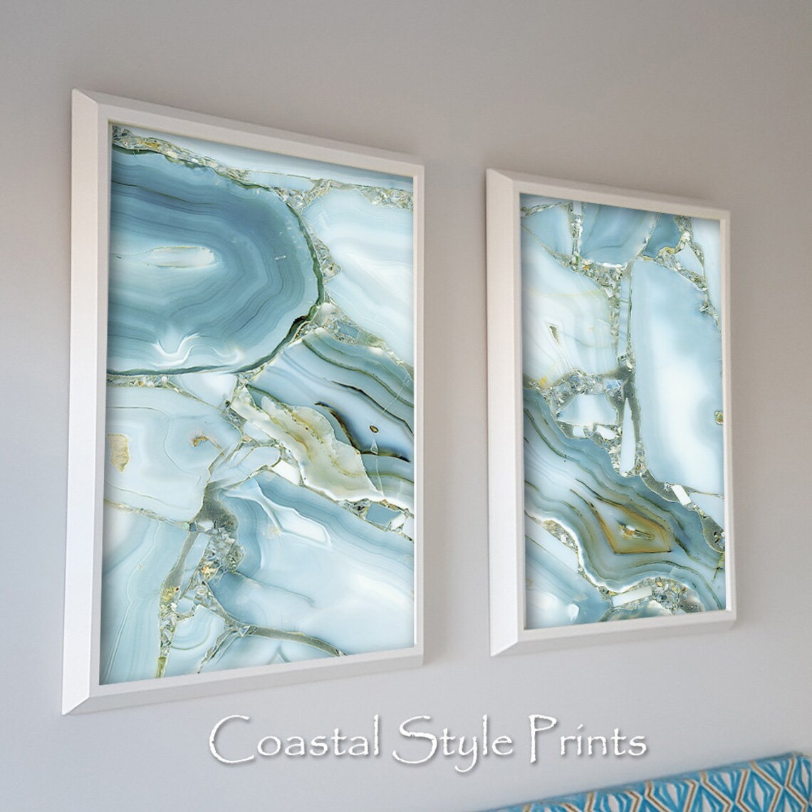 Amazing Agate Set of 2 Printables Abstract Printagate Wall - Etsy