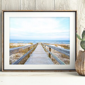 Beach, Boardwalk Print, Coastal Print, Coastal Art, Beach Print, Wall Decor, Ocean Photography, Beach Photography, Instant Download, 103 image 3