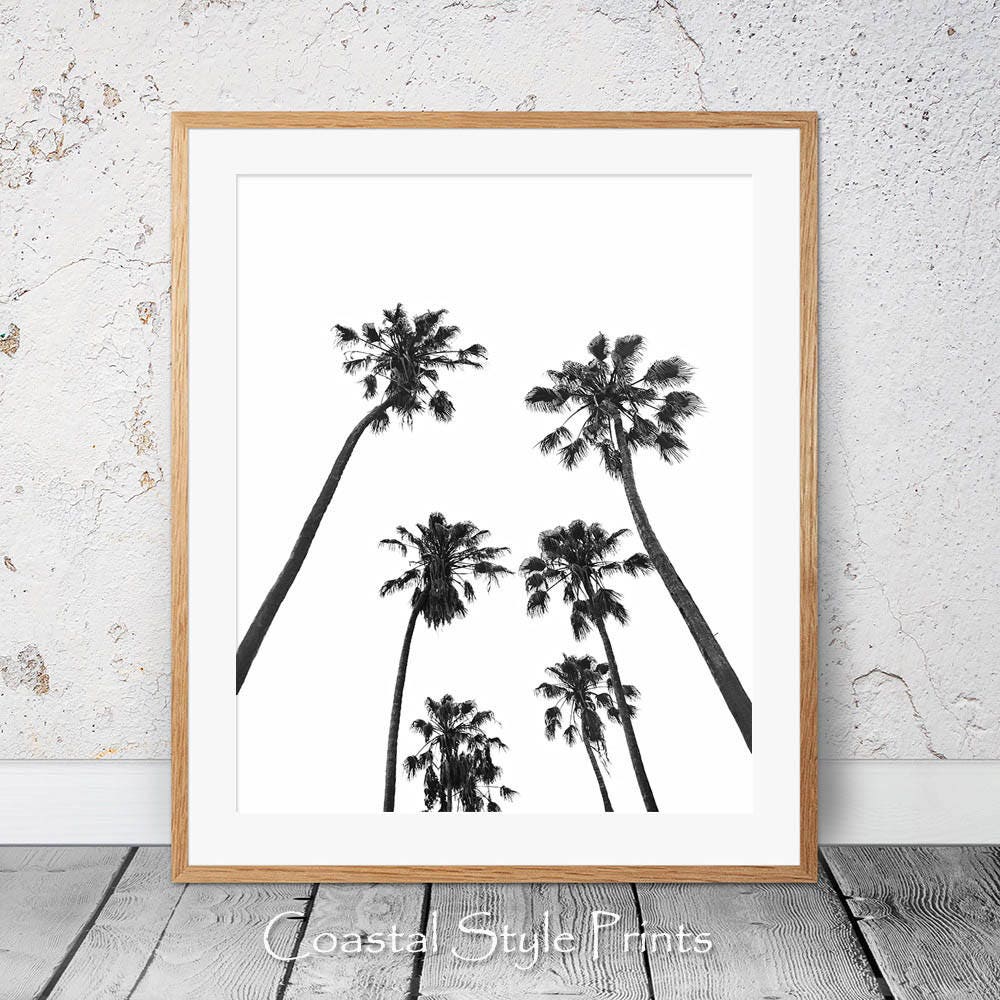 Black and White Palm Trees in Brooklyn Print #123 Printable Art This ...