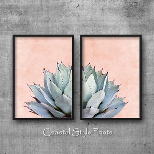 Blush Pink Cactus Prints, Desert Cactus Print, Printable Wall Art, Botanical Print, Cactus Wall Art, Modern Decor Print, Bathroom Wall Decor image 4