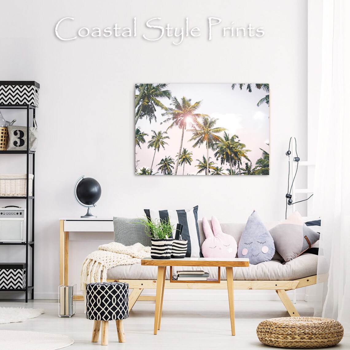 California Dreaming Wall Art Palm Trees Print Tropical Etsy