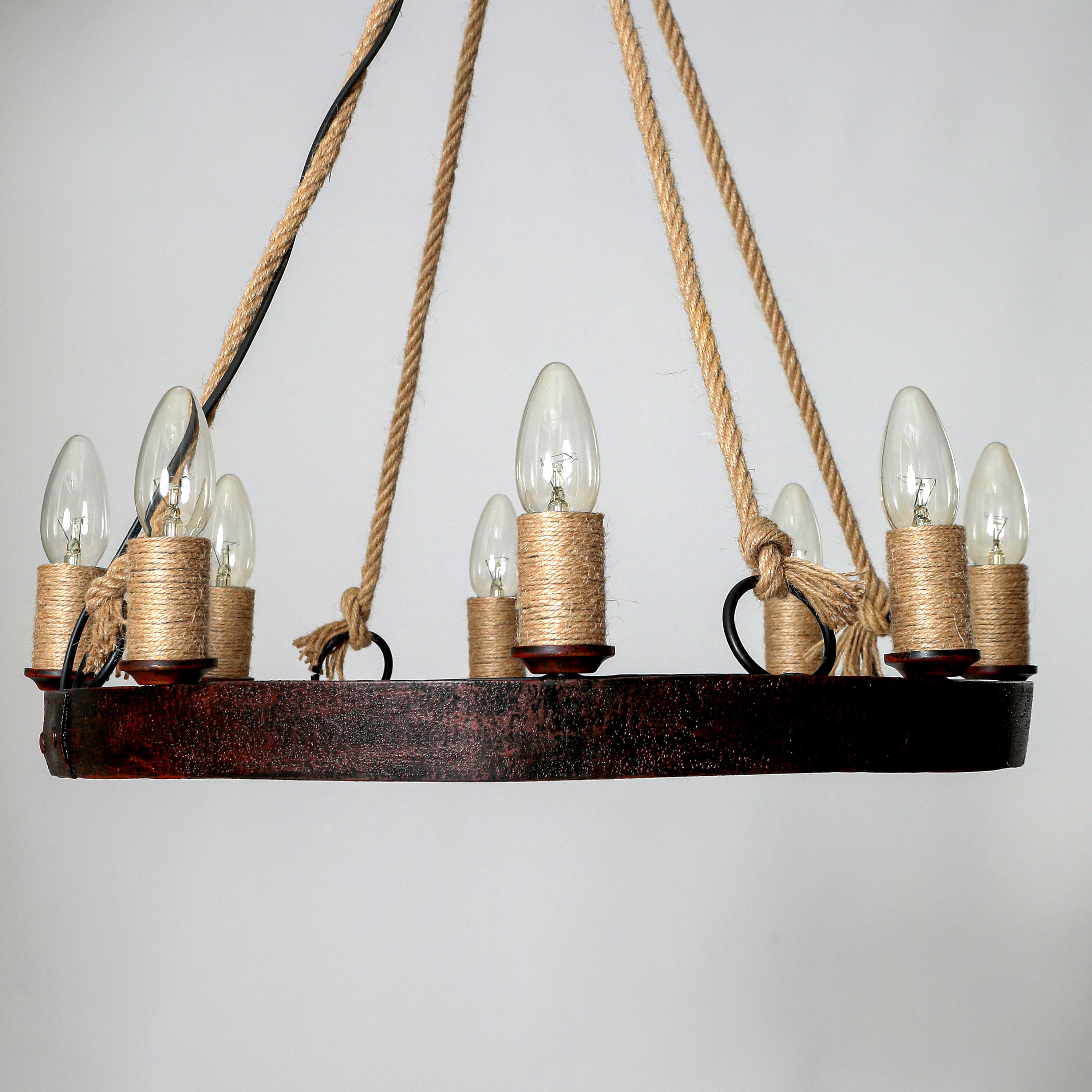 Wine Barrel Ring Chandelier Barrel Light Fixture Made From Etsy