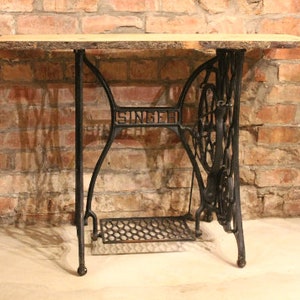 Singer Base Table Support Renewed Vintage Sewing Machine Cast Iron Legs Restored to very high standards