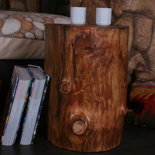 Stump Side Table Etsy Canada