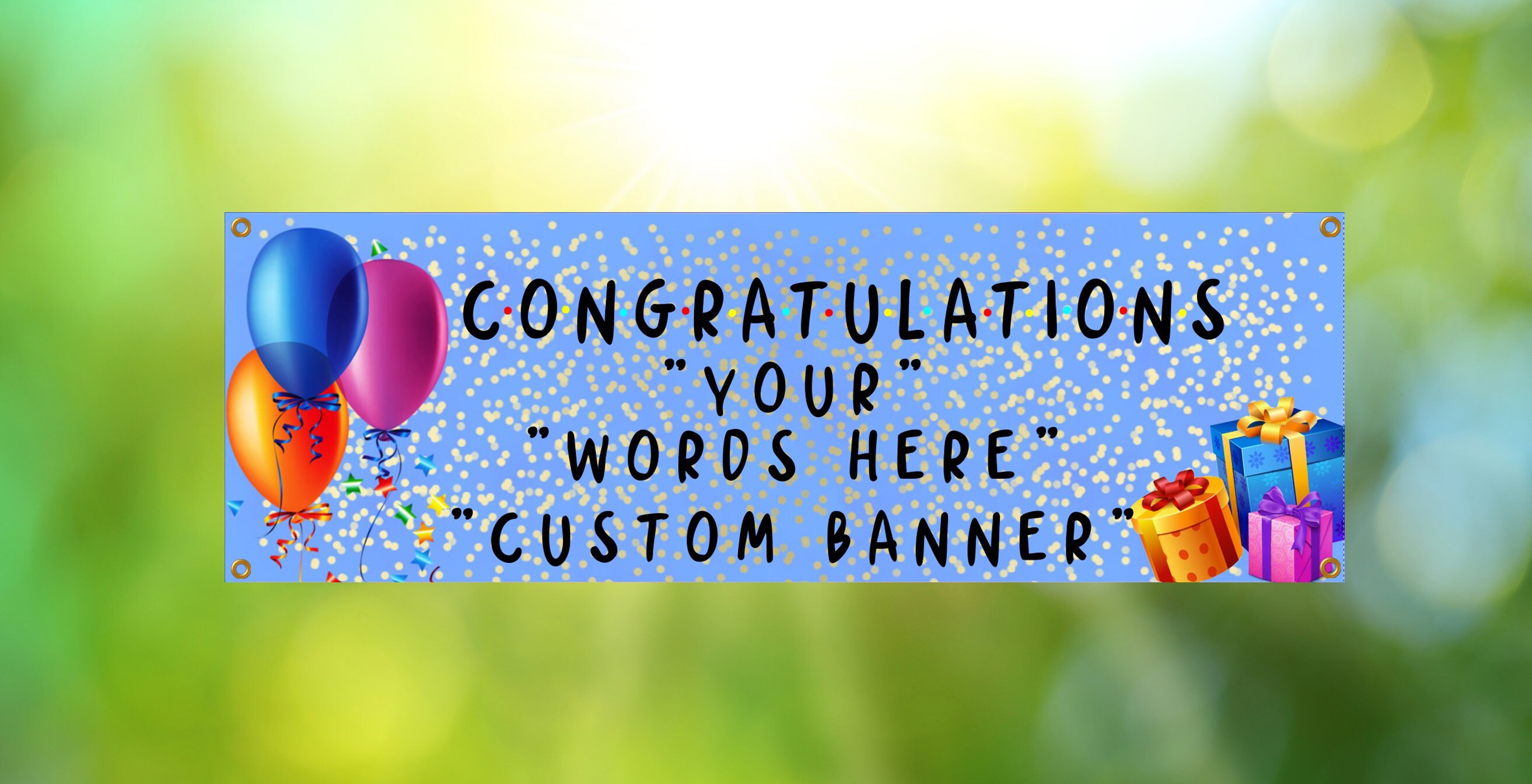 Custom Congratulations Banner Personalized Congrats Banner Etsy