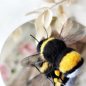Needle Felted Bee,  Photo Prop, Florist Accessory, Bumble bee. Size option large and small.
