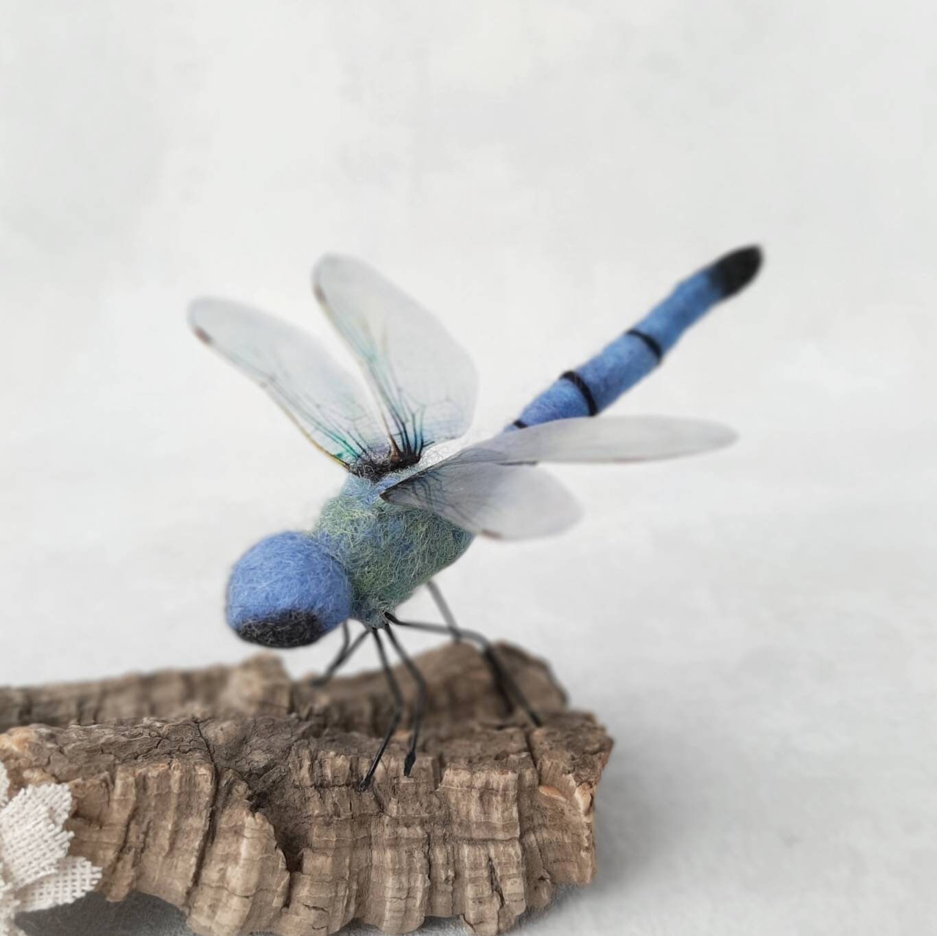 Dragonfly needle felted animal felt dragonfly gift for Etsy