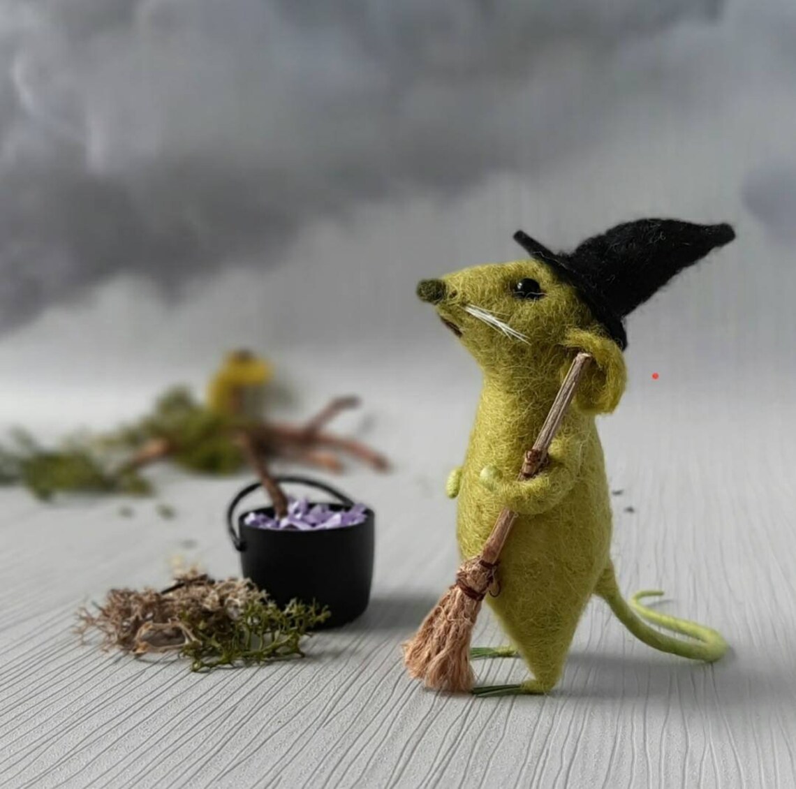 Halloween mouse Needle Felted Mouse Mouse Ornament Felt Etsy