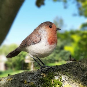 Needle felted robin, robin redbreast, gifts for bird lover, bird ornament, robin decoration, felt birds, garden lover gifts, nature lover