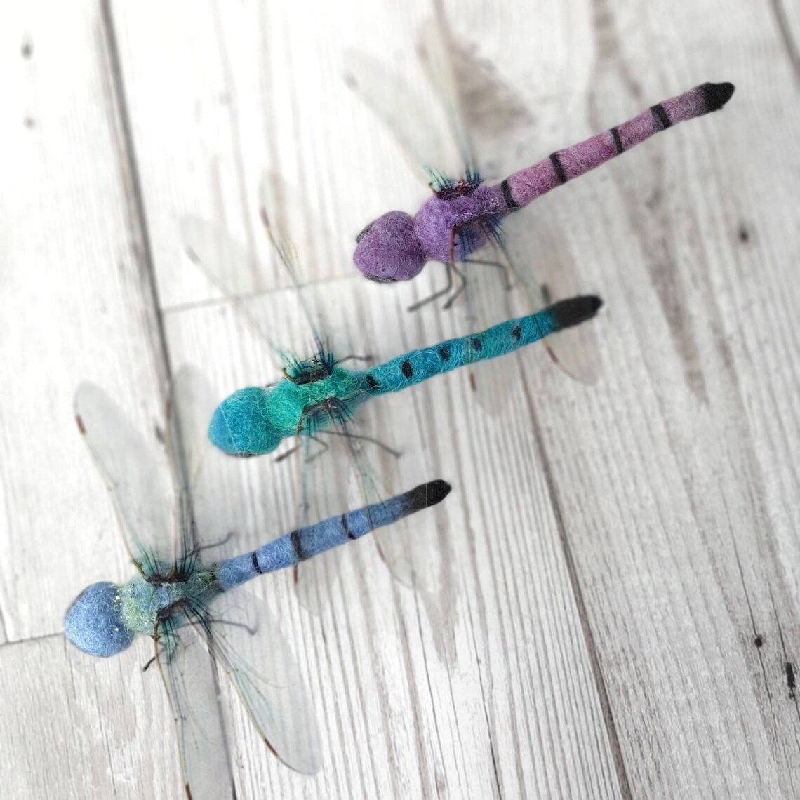 Dragonfly needle felted animal felt dragonfly gift for Etsy
