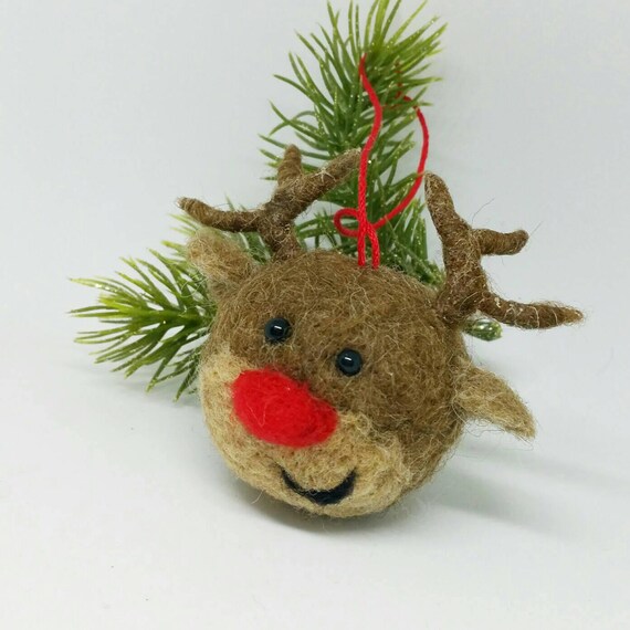 christmas reindeer ornament rudolph the red nosed reindeer etsy rudolph the red nosed reindeer christmas ornaments