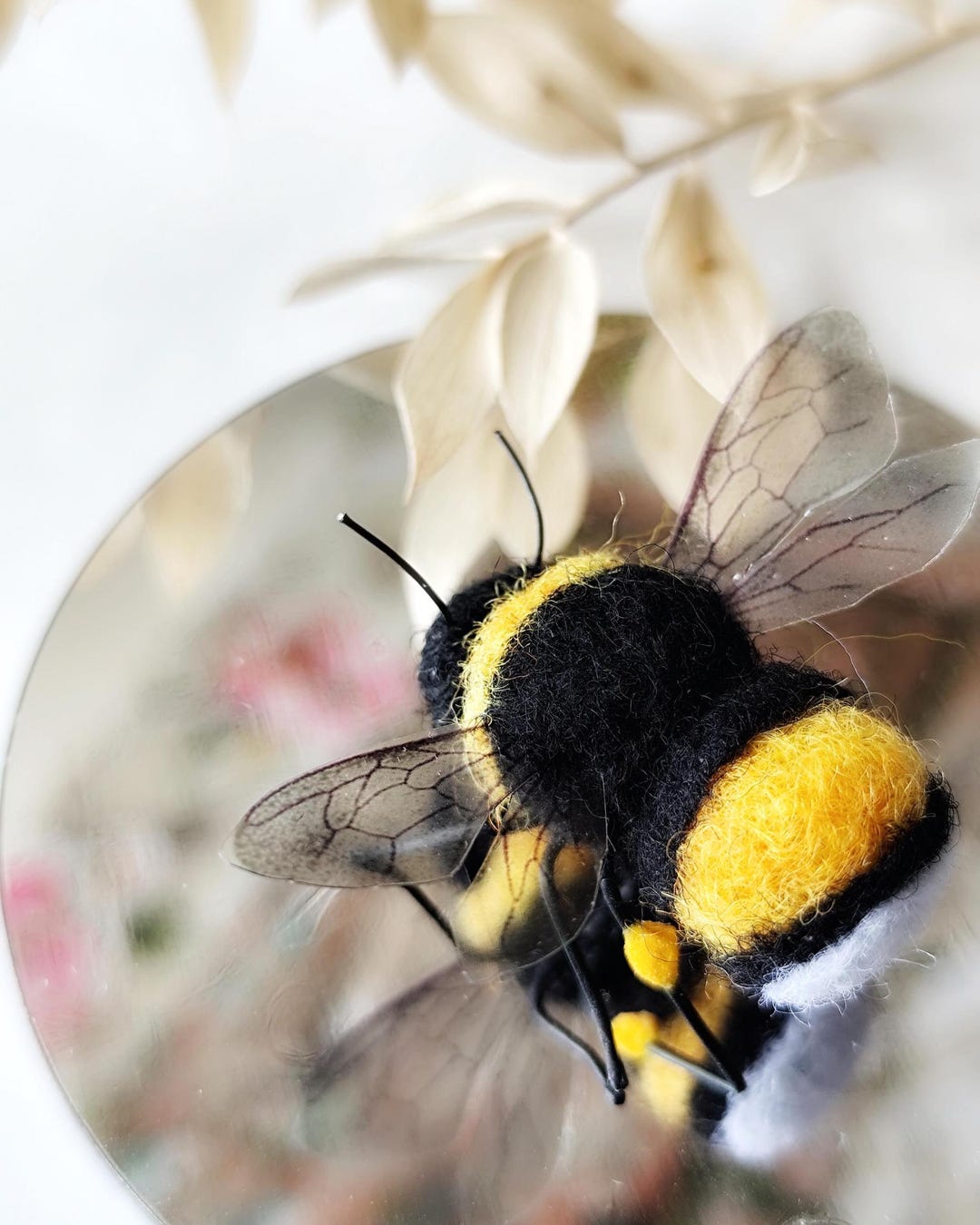 Needle Felted Bee, Photo Prop, Florist Accessory, Bumble Bee. Size ...