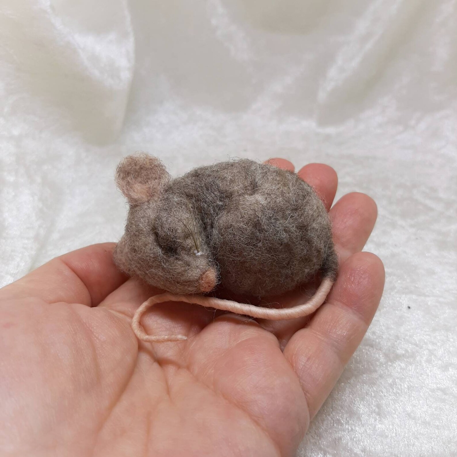Mouse Field Mouse Needle Felt Mouse Sleeping Mouse Mouse Etsy