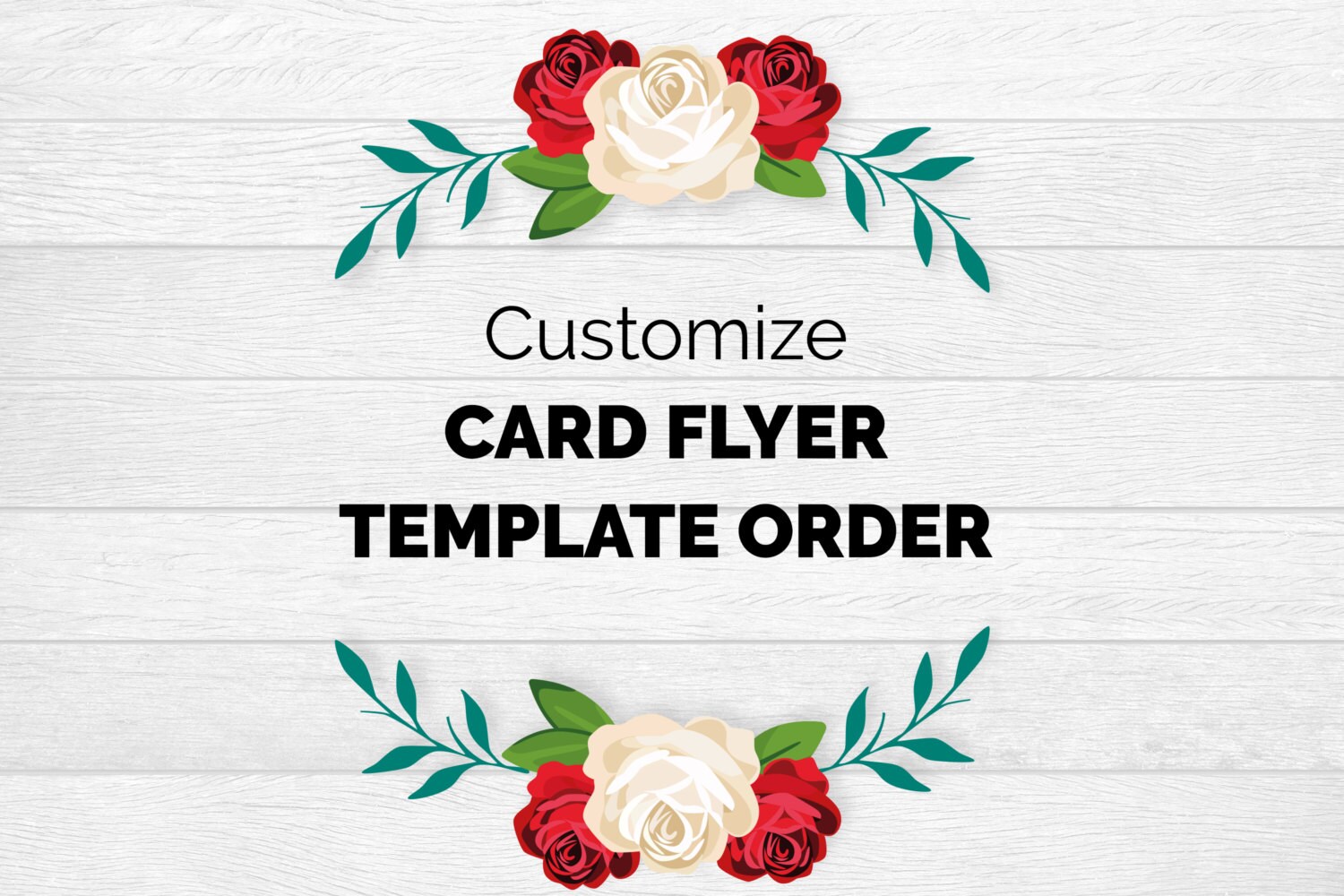 Customize Flyer Template Order Marketing Card Templates | Etsy