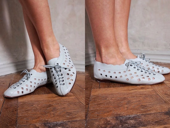 light blue summer shoes