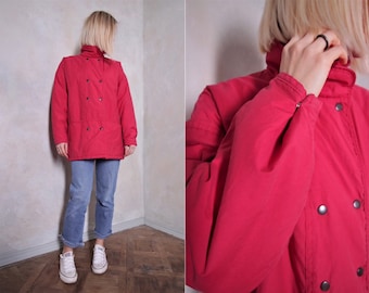 80s vintage windbreaker | red jacket | retro windbreaker | oversize windbreaker | cool jacket | spring jacket | modern vintage |