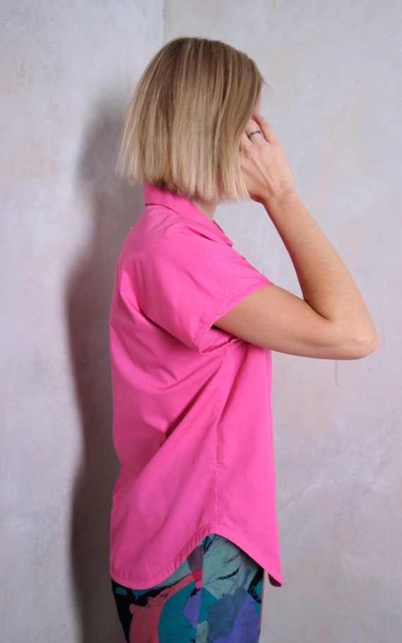 Pink 50s waitress uniform vintage blouse | summer… - image 3