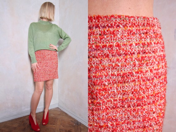 tweed mini skirt vintage