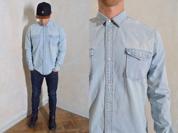 slim fit jean shirt