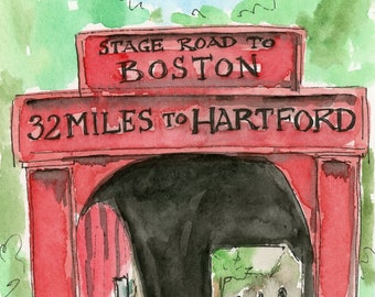 New Haven Series: Eli Whitney Covered BridgeSouvenir