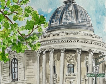 New Haven Series: Yale Woolsey Hall, Schwartzman Center souvenir