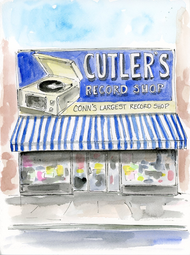 New Haven Series Cutler's Record Shop Etsy