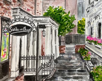 New Haven Series: Sushi on Chapel souvenir