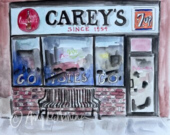 Carey’s Bar & Cafe, Vermillion, South Dakota souvenir